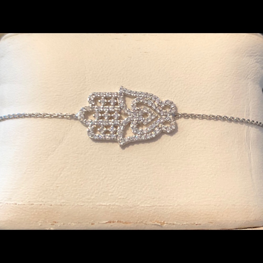 Hamsa Sterling Silver Bracelet